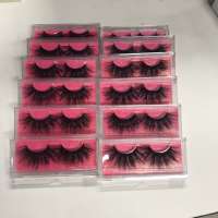 free sample 25mm mink eyelash packaging box 3d mink eyelashes lash packaging with your logo